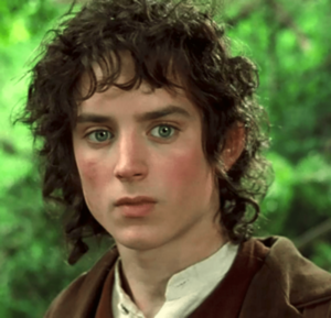 El actor Elijah Wood encarna el personaje de Frodo Bolsón en la trilogía ESDLA