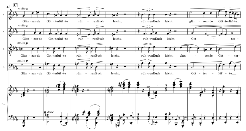 Compás 41: Glänzende Götterlüfte ("Aire resplandeciente de los dioses")